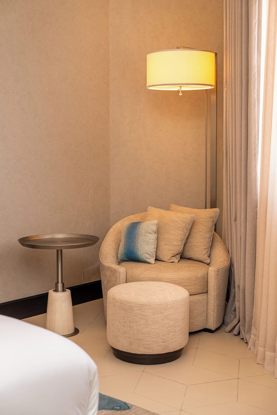 In-room safe, desk, laptop workspace, soundproofing