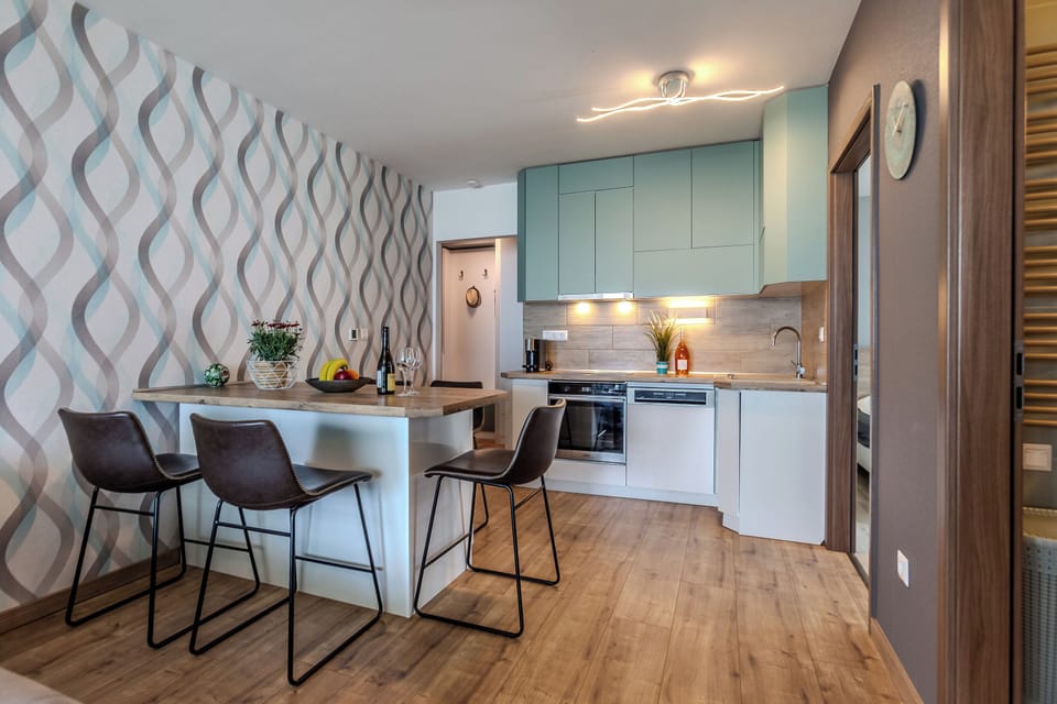Standard Apartment, 2 Bedrooms, Balcony, Lakeside (Lelle Marine-Hanna Pool Apartment) | Private kitchen
