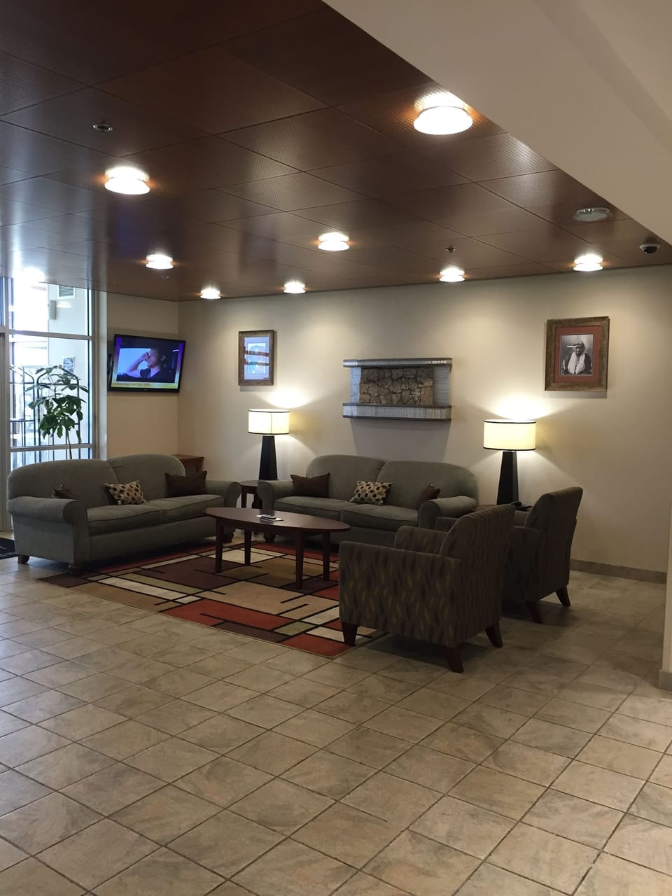 Lobby sitting area