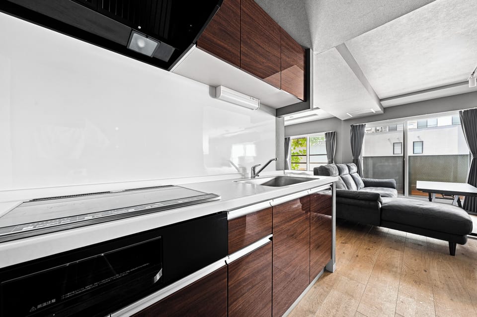 Apartment | Private kitchen | Fridge, microwave, stovetop, rice cooker