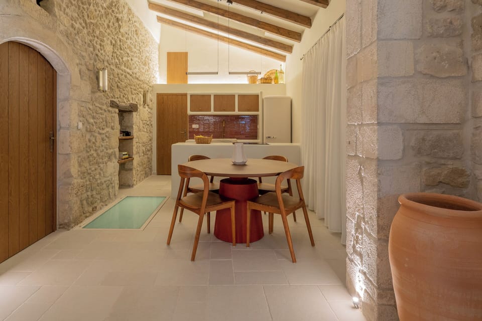Villa, Private Pool | Living room | 50-inch Smart TV with satellite channels, fireplace, Netflix