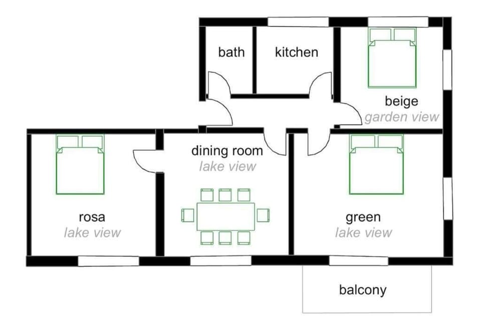 Apartment, 4 Bedrooms, Smoking | Floor plan