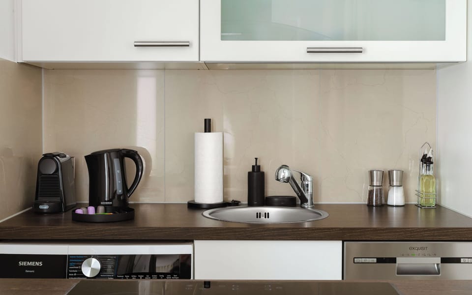 Suite | Private kitchen | Fridge, microwave, stovetop, dishwasher