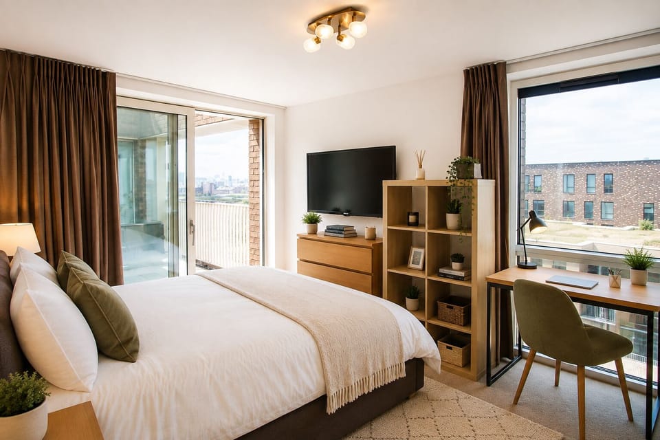 Superior Apartment, City View | Iron/ironing board, WiFi (free)