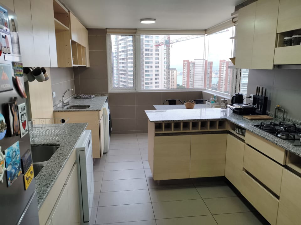 Family Apartment, Balcony, Beach View | Private kitchen