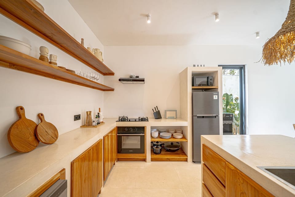 Luxury Villa, 3 Bedrooms, Pool View | Private kitchen | Coffee/tea maker, fridge, microwave, oven