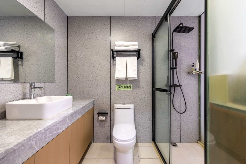 Basic Double Room | Bathroom | Free toiletries, hair dryer, towels, soap
