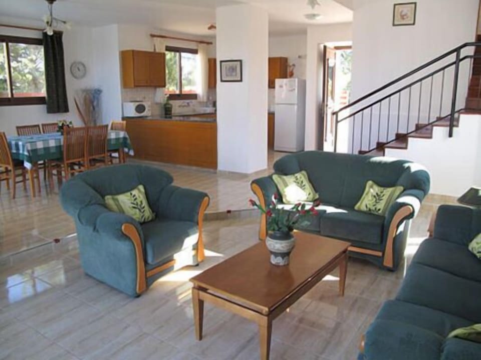 Villa, 2 Bedrooms, Sea View | Living area | 32-inch flat-screen TV with satellite channels, TV, DVD player