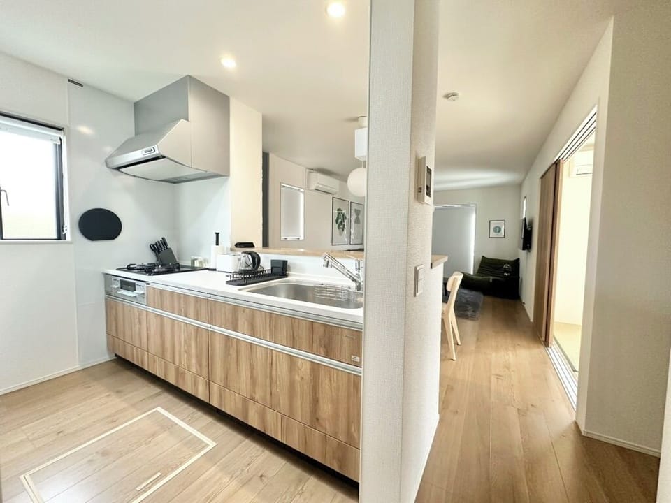 House, 4 Bedrooms (JP - Ozu Unit (9)) | Private kitchen | Fridge, microwave, stovetop, dishwasher
