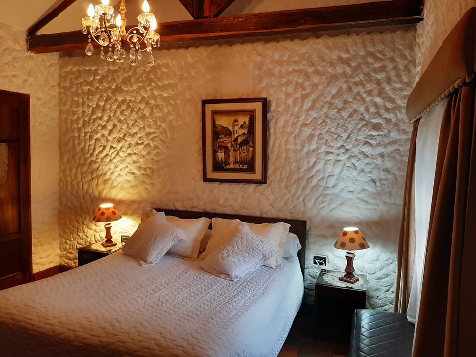 Premium bedding, desk, laptop workspace, soundproofing