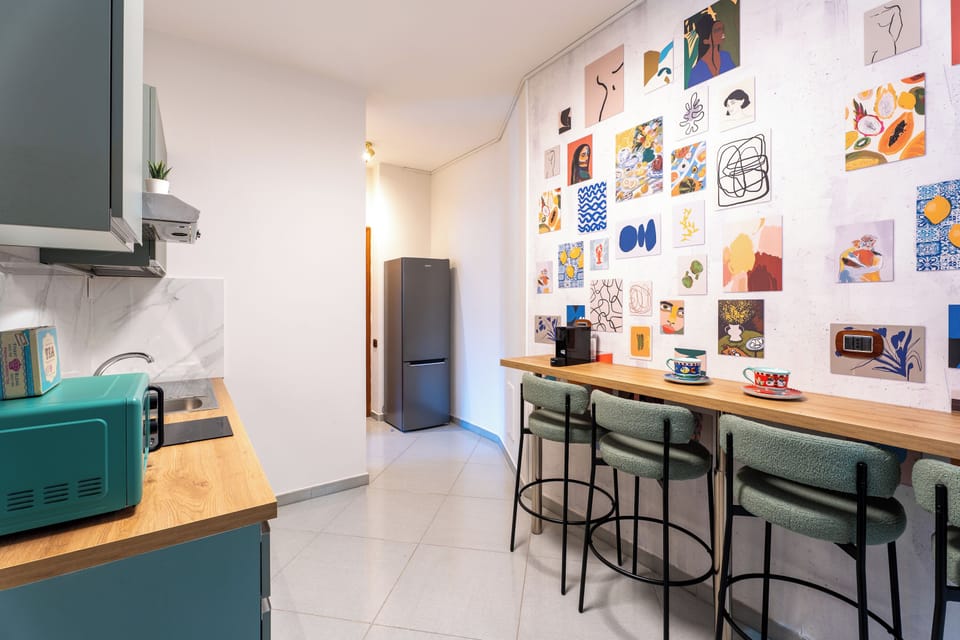 Apartment, Balcony, Partial Sea View | Private kitchen | Espresso maker, coffee/tea maker, fridge, microwave