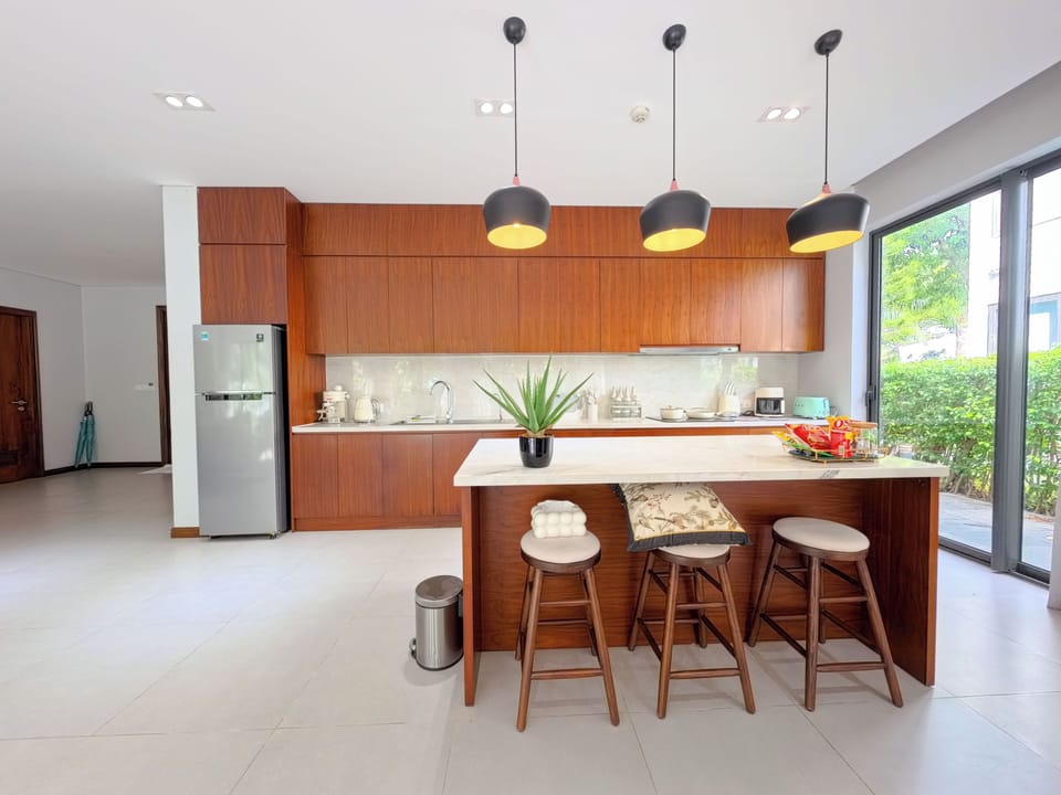 Villa, 4 Bedrooms, Private Pool, Beach View | Private kitchen | Espresso maker, full-size fridge, microwave, oven