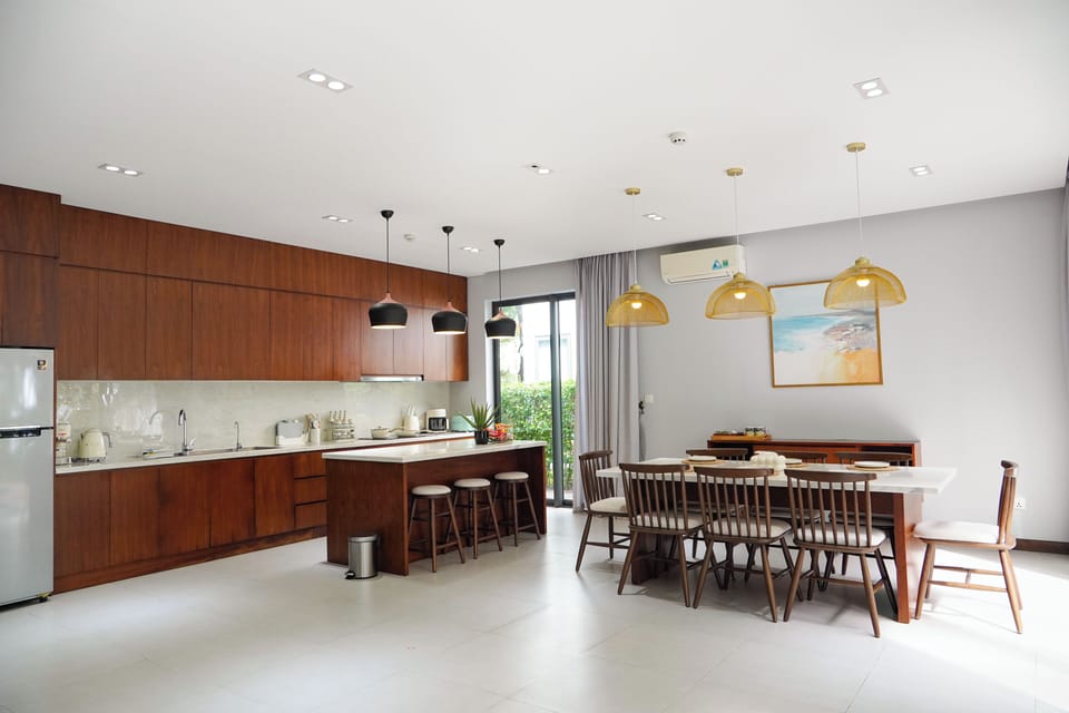 Villa, 4 Bedrooms, Private Pool, Beach View | Private kitchen | Espresso maker, full-size fridge, microwave, oven