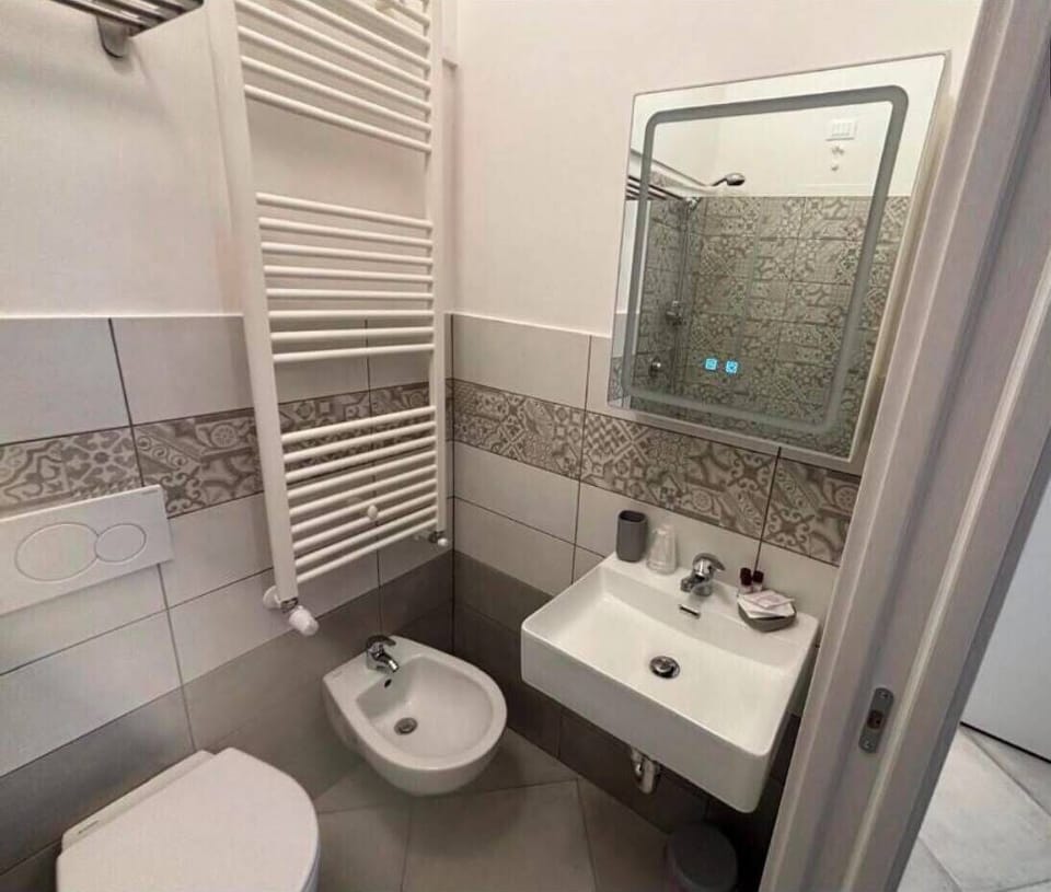 Triple Room | Bathroom | Shower, hair dryer, towels, soap