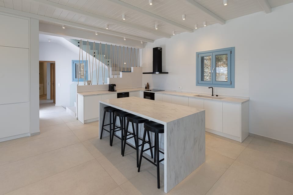 Villa, Beach View | Private kitchen | Electric kettle, dining table