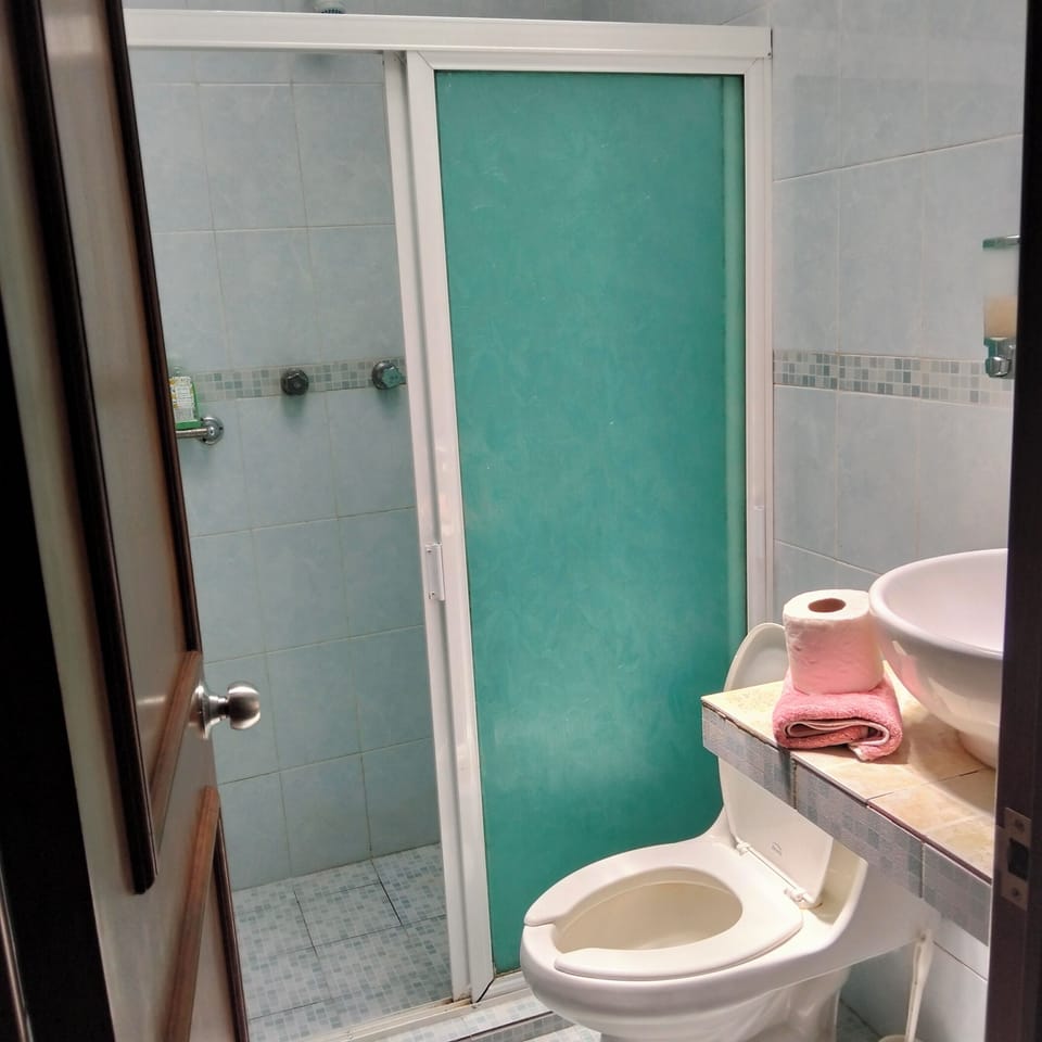 Standard Double or Twin Room | Bathroom | Shower, towels, soap, shampoo