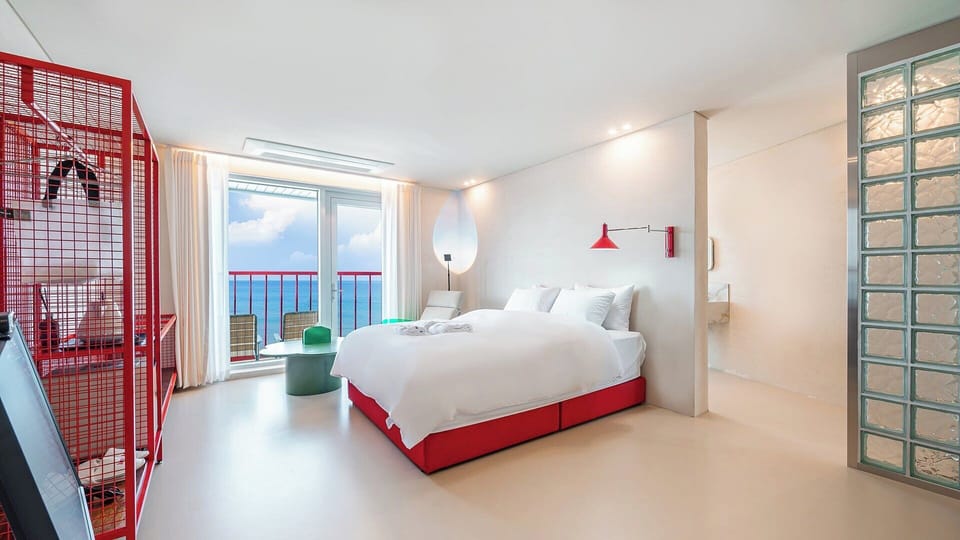 Superior Room, Patio, Ocean View | Down comforters, memory foam beds, WiFi (free), individually decorated