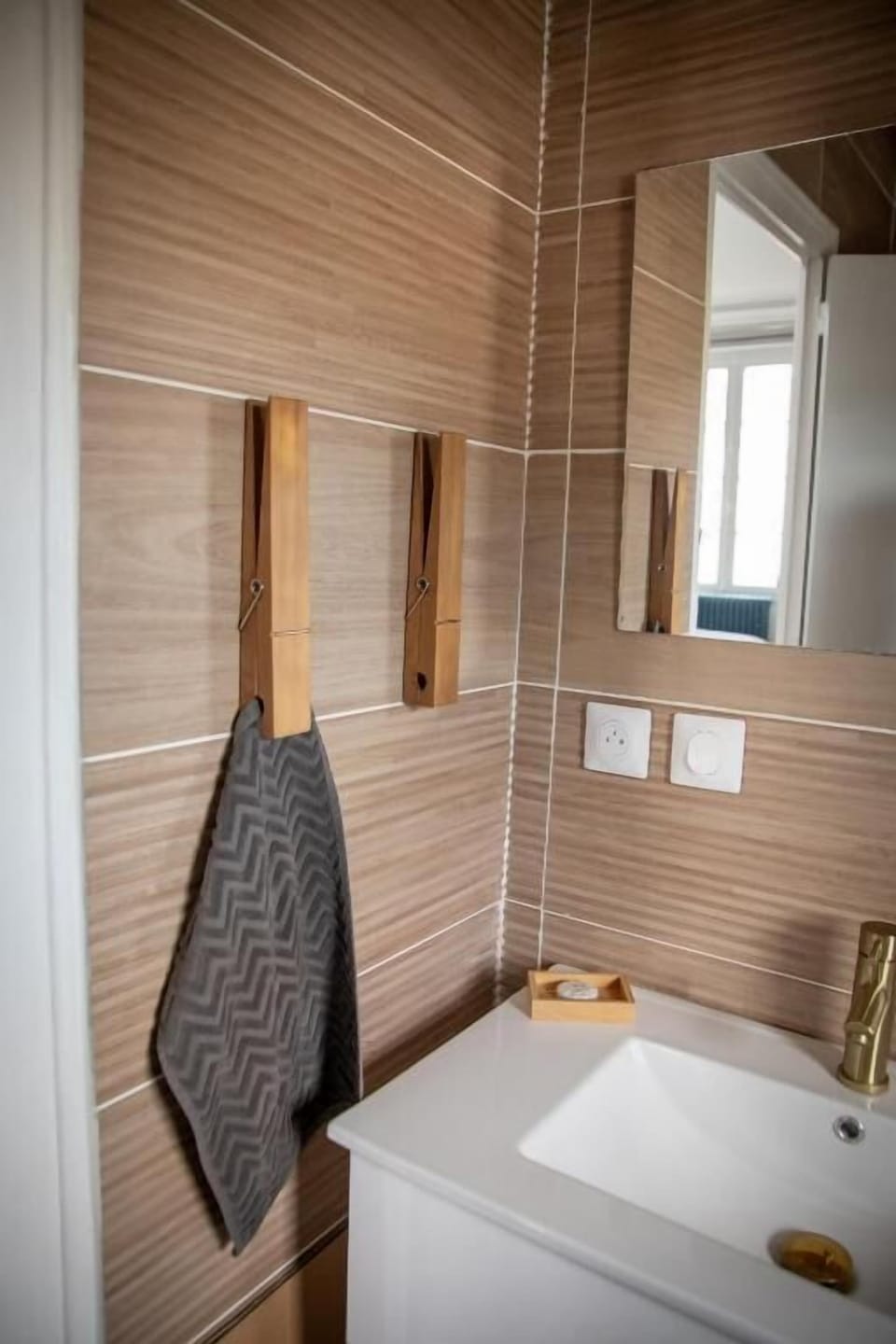Shower, hair dryer (on request), towels, soap