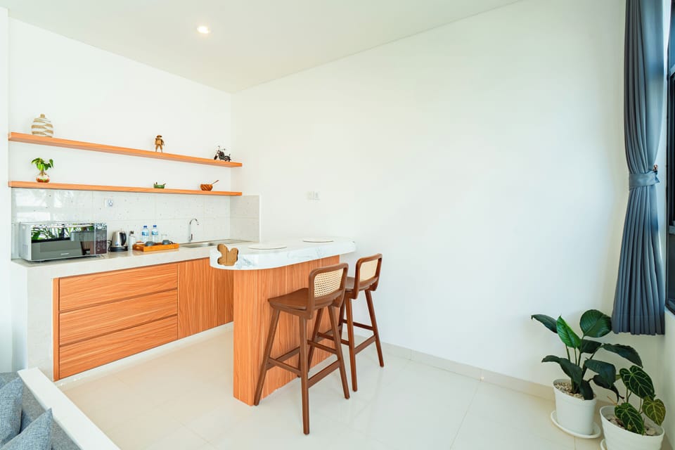 Villa, 1 Bedroom, Private Pool | Private kitchen | Mini-fridge, microwave, electric kettle, cookware/dishes/utensils