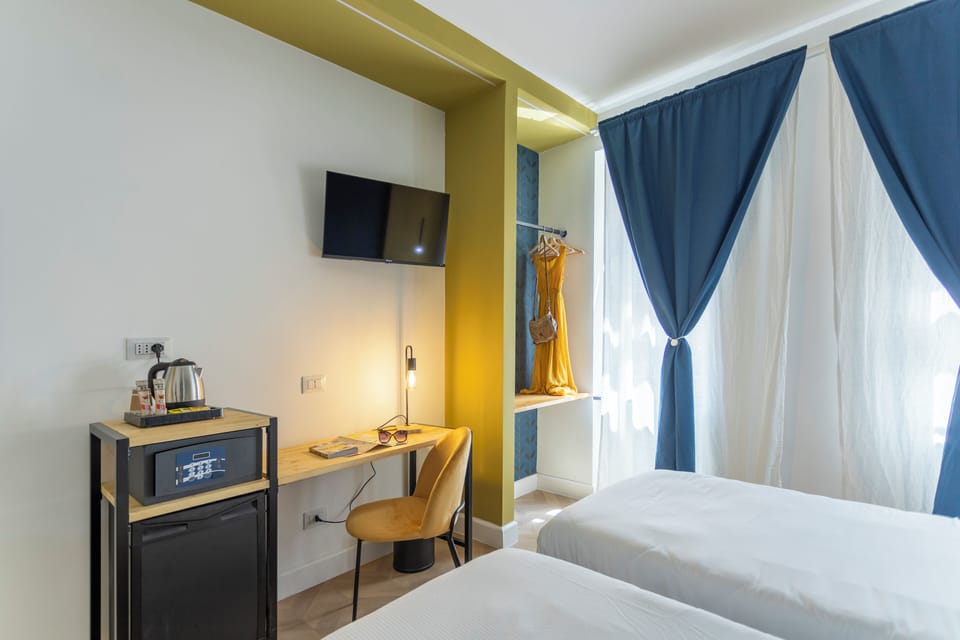Comfort Double or Twin Room | Premium bedding, in-room safe, desk, laptop workspace