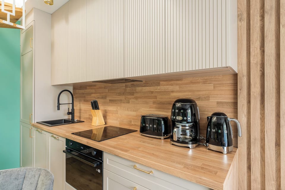 Premium Penthouse, 2 Bedrooms | Private kitchen | Fridge, microwave, stovetop, dishwasher