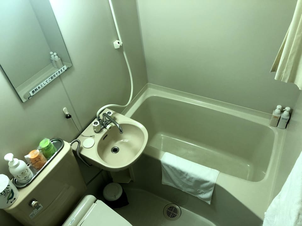 Twin Room | Bathroom | Free toiletries, hair dryer, slippers, bidet