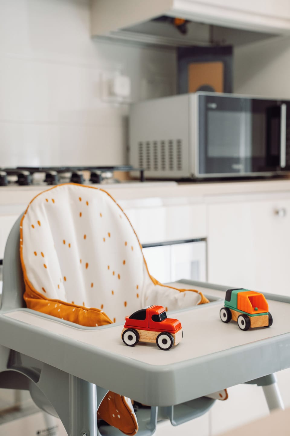 Comfort Apartment | Private kitchen | Espresso maker, coffee/tea maker, electric kettle, highchair