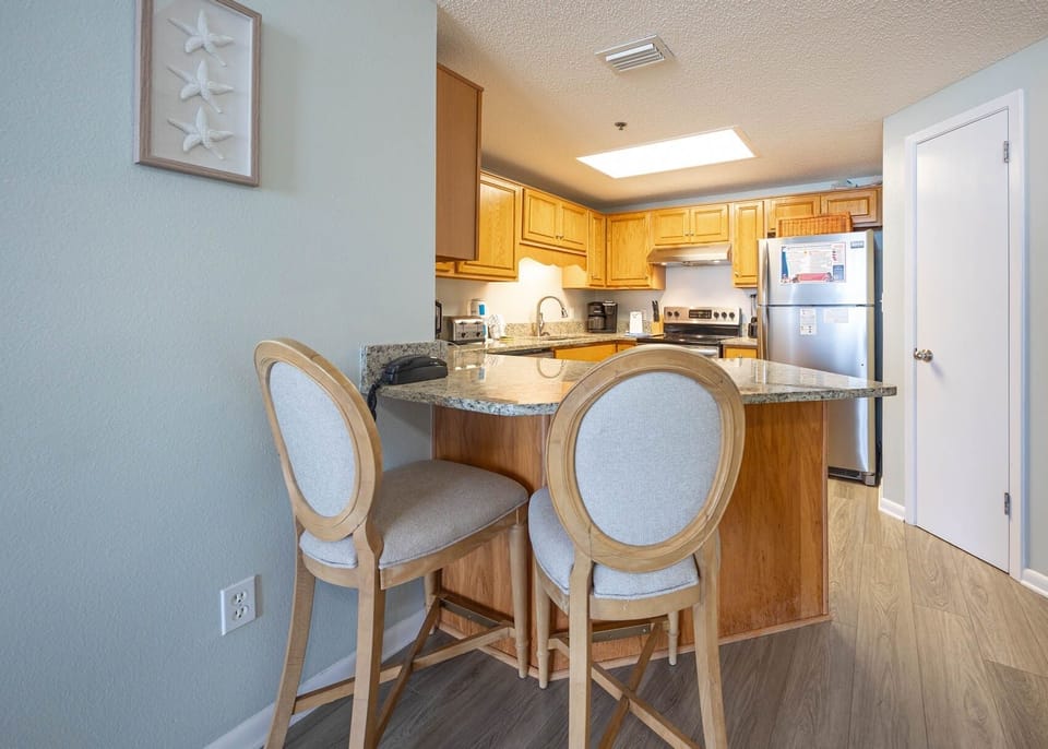 Condo, 2 Bedrooms | Private kitchen | Coffee/tea maker, fridge, oven