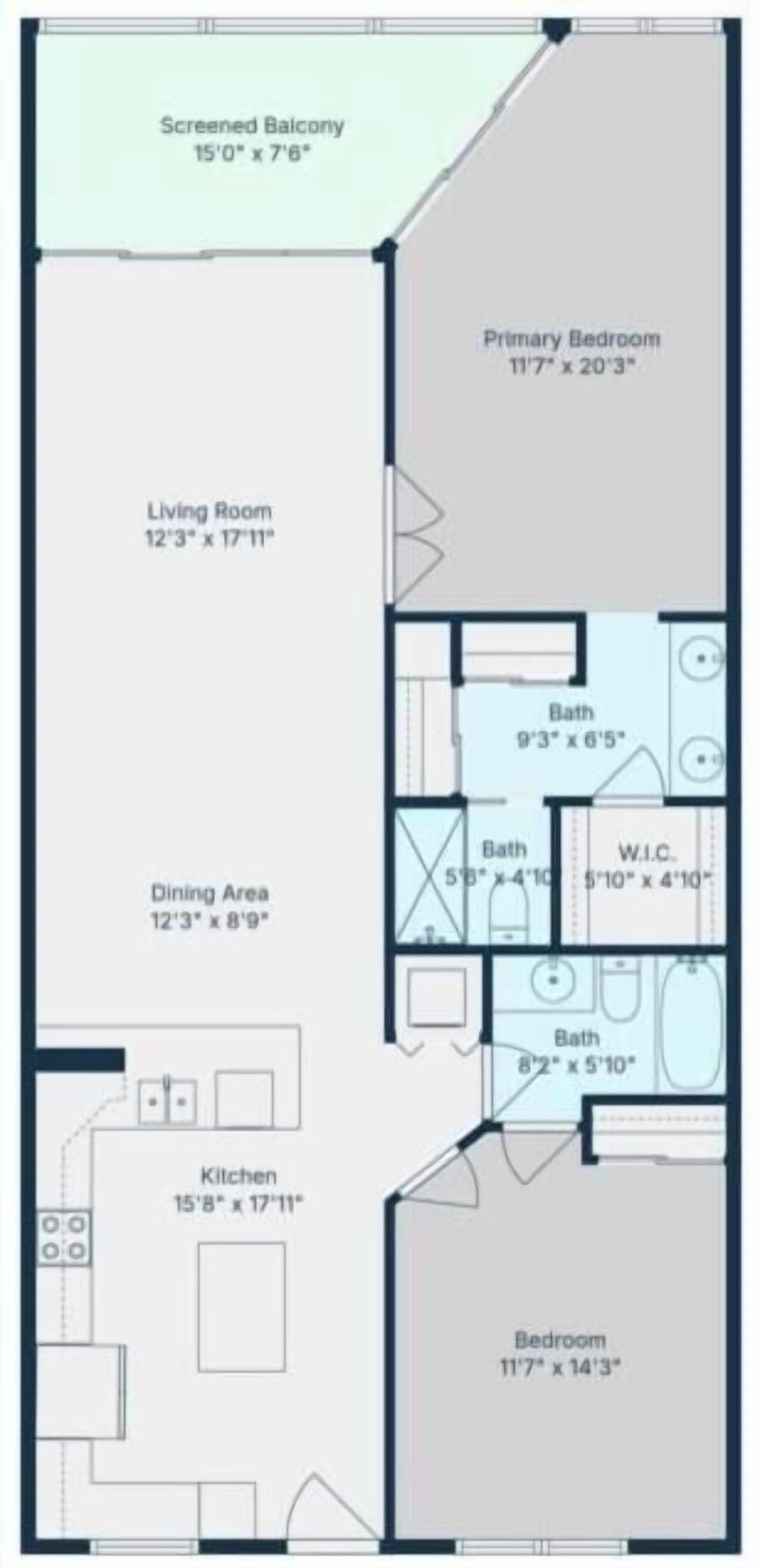 Condo, 2 Bedrooms | Floor plan