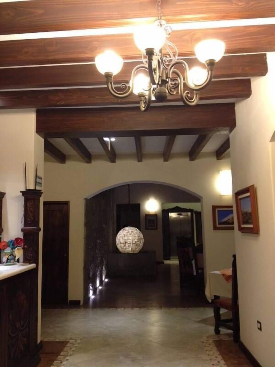 Interior entrance