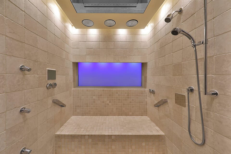 Imperial Suite | Bathroom | Separate tub and shower, deep soaking tub, designer toiletries