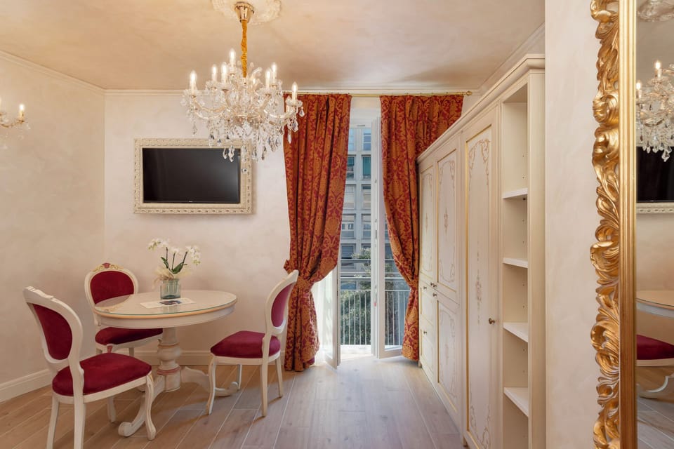 Classic Apartment, Annex Building | Living area | Flat-screen TV