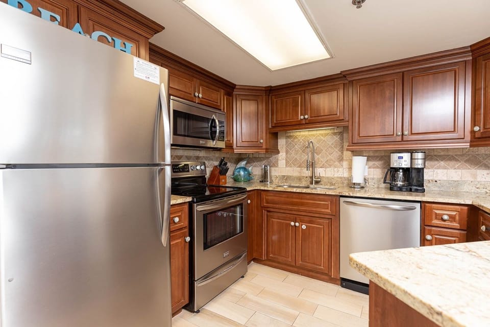 Condo, 2 Bedrooms | Private kitchen | Coffee/tea maker, fridge, oven