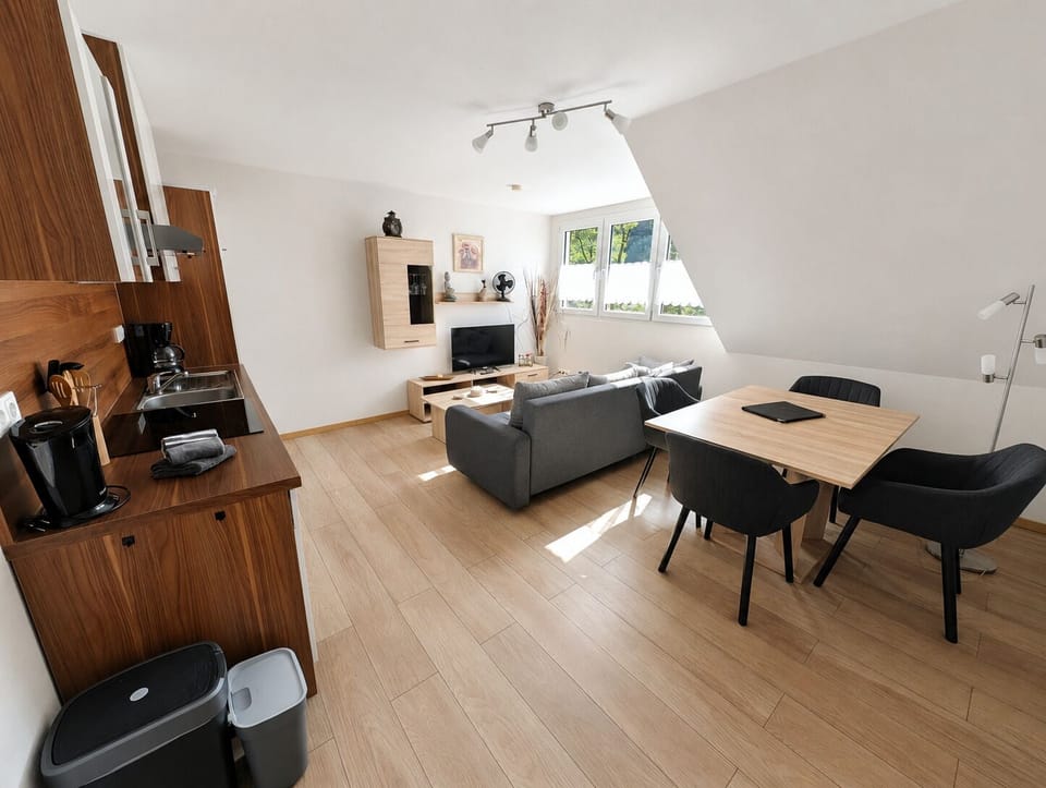 Standard Apartment, 2 Bedrooms, 2 Bathrooms, Garden View | Living area | 32-inch Smart TV with satellite channels