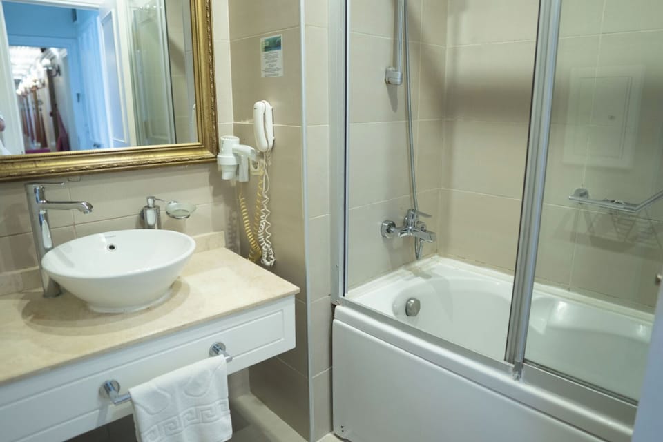 Free toiletries, hair dryer, slippers, towels