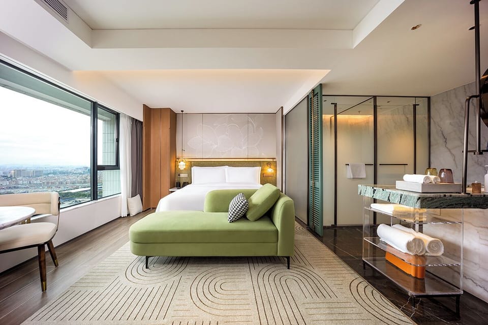 Executive Double Room, City View | Premium bedding, down comforters, pillowtop beds, minibar