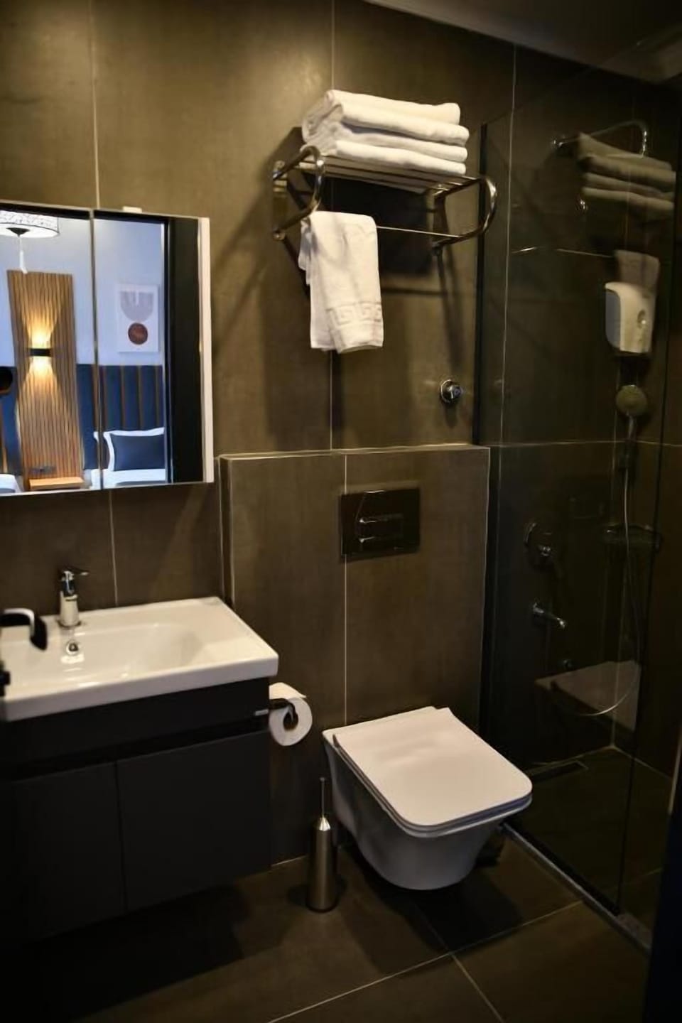 Suite, 1 Double Bed with Sofa bed, Balcony, City View | Bathroom | Free toiletries, hair dryer, towels, soap