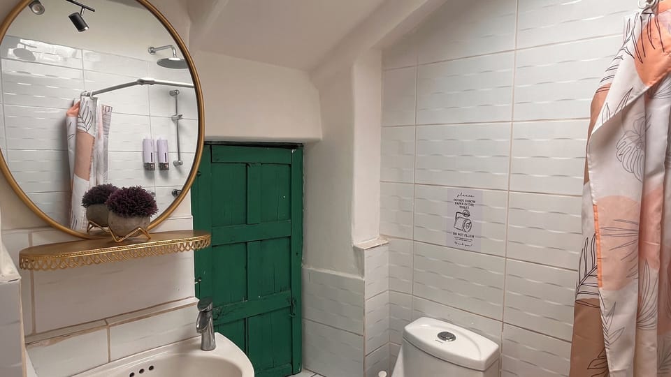 Standard Double Room | Bathroom | Hair dryer (on request), towels, toilet paper