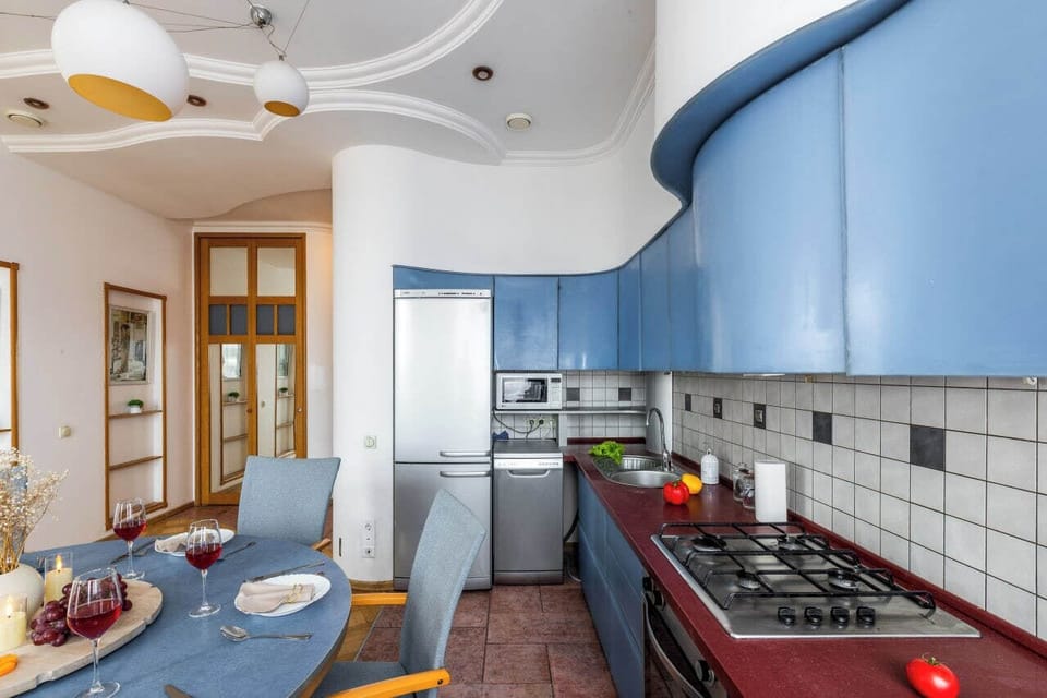 Premium Apartment, Balcony, City View | Private kitchen | Electric kettle, griddle, cleaning supplies, paper towels