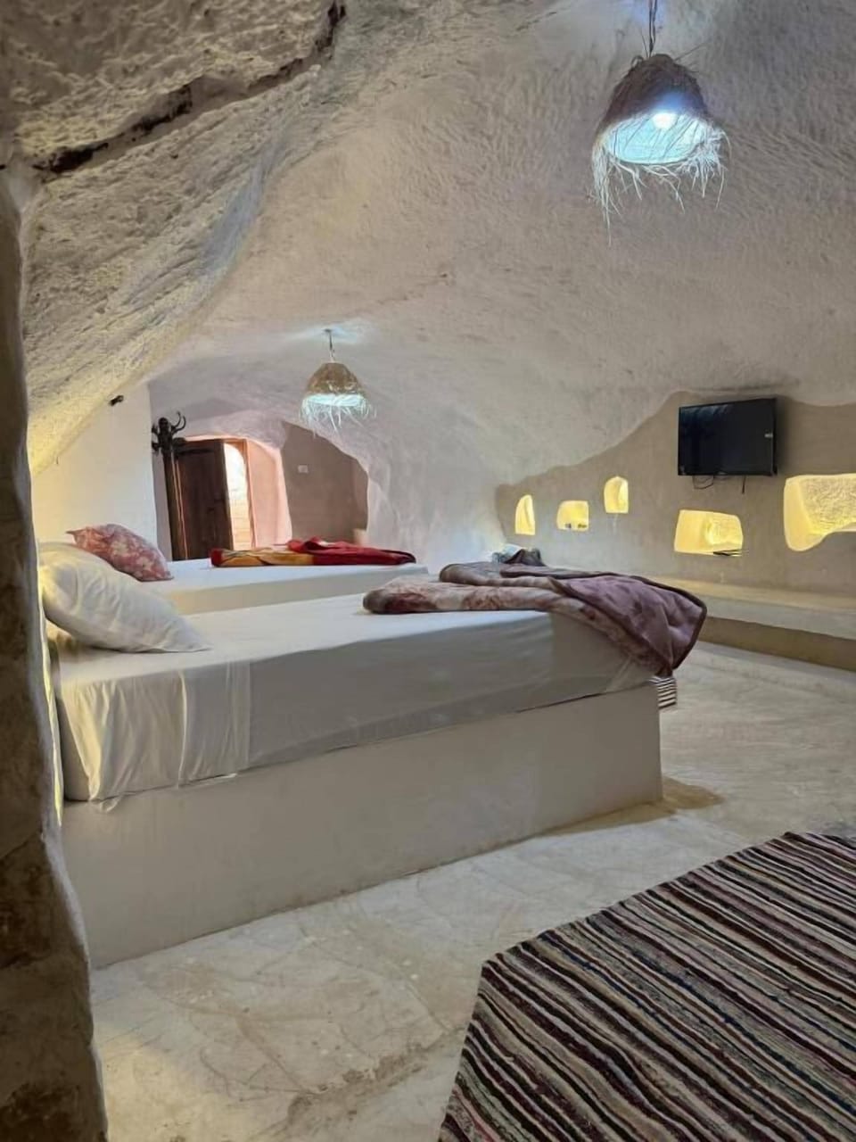 Comfort Quadruple Room, Patio, Courtyard View | Laptop workspace, soundproofing, iron/ironing board (on request)