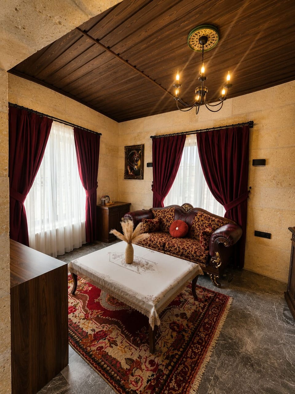 Deluxe Suite, Hill View | Living area