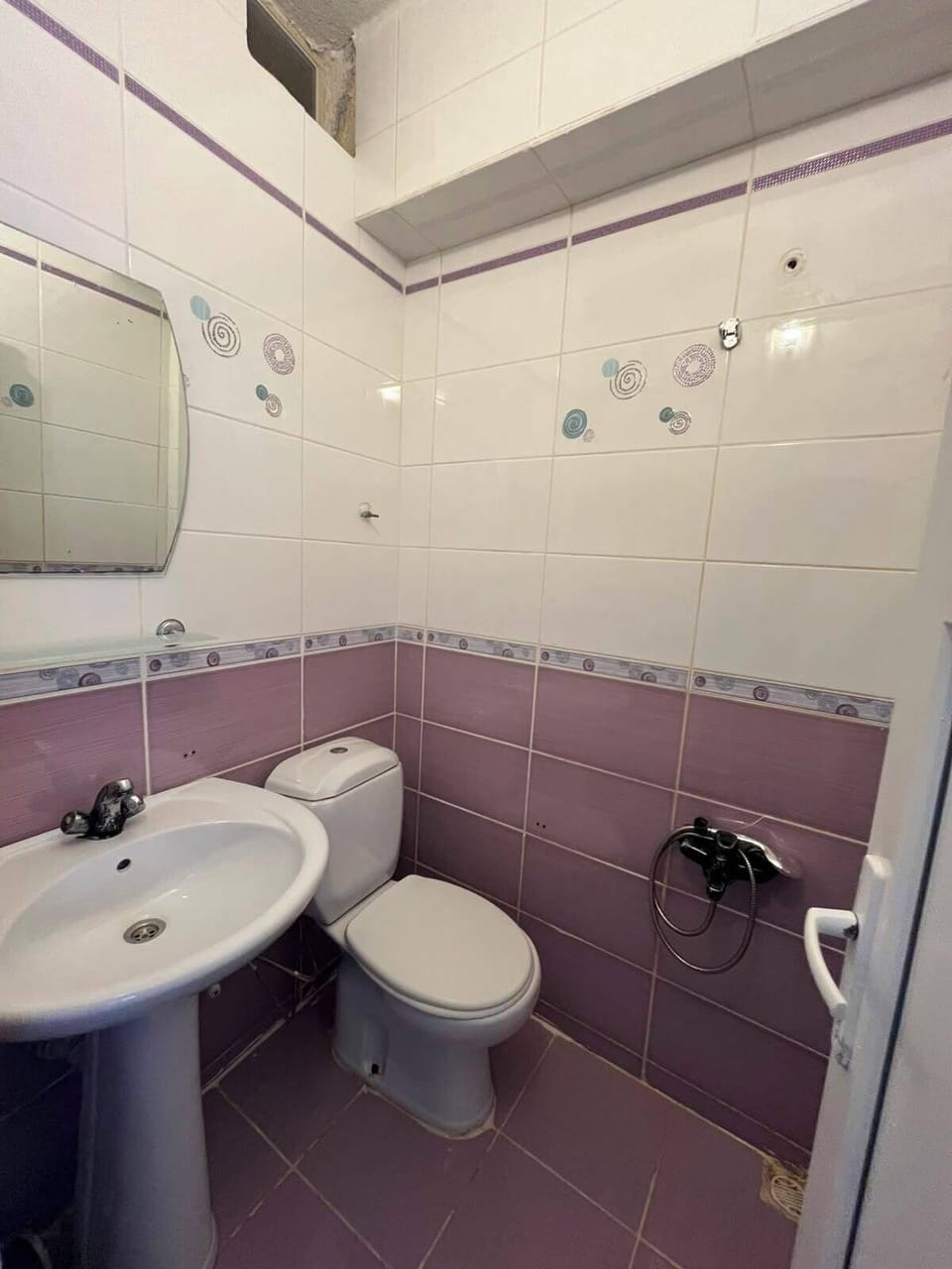 Shower, soap, toilet paper