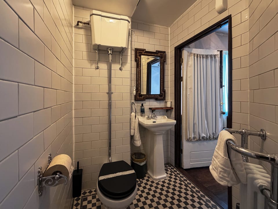 Standard Double Room | Bathroom | Shower, hair dryer, towels, soap