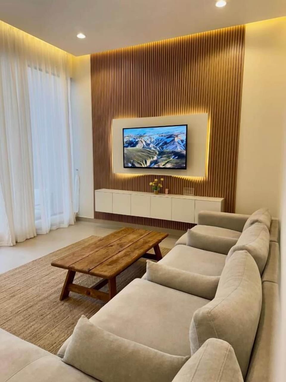 Chalet, Balcony, Desert View | Living area