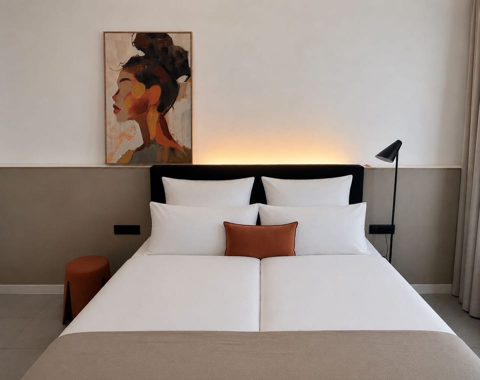 Double Room | Hypo-allergenic bedding available, minibar (free items), desk