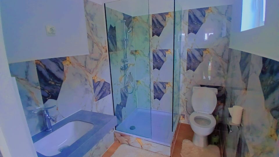 Double Room, Mountain View | Bathroom | Shower, hair dryer, towels, soap