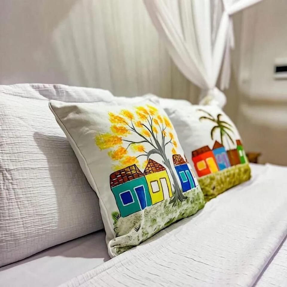 Triple Room, Pool View | Hypo-allergenic bedding available, laptop workspace