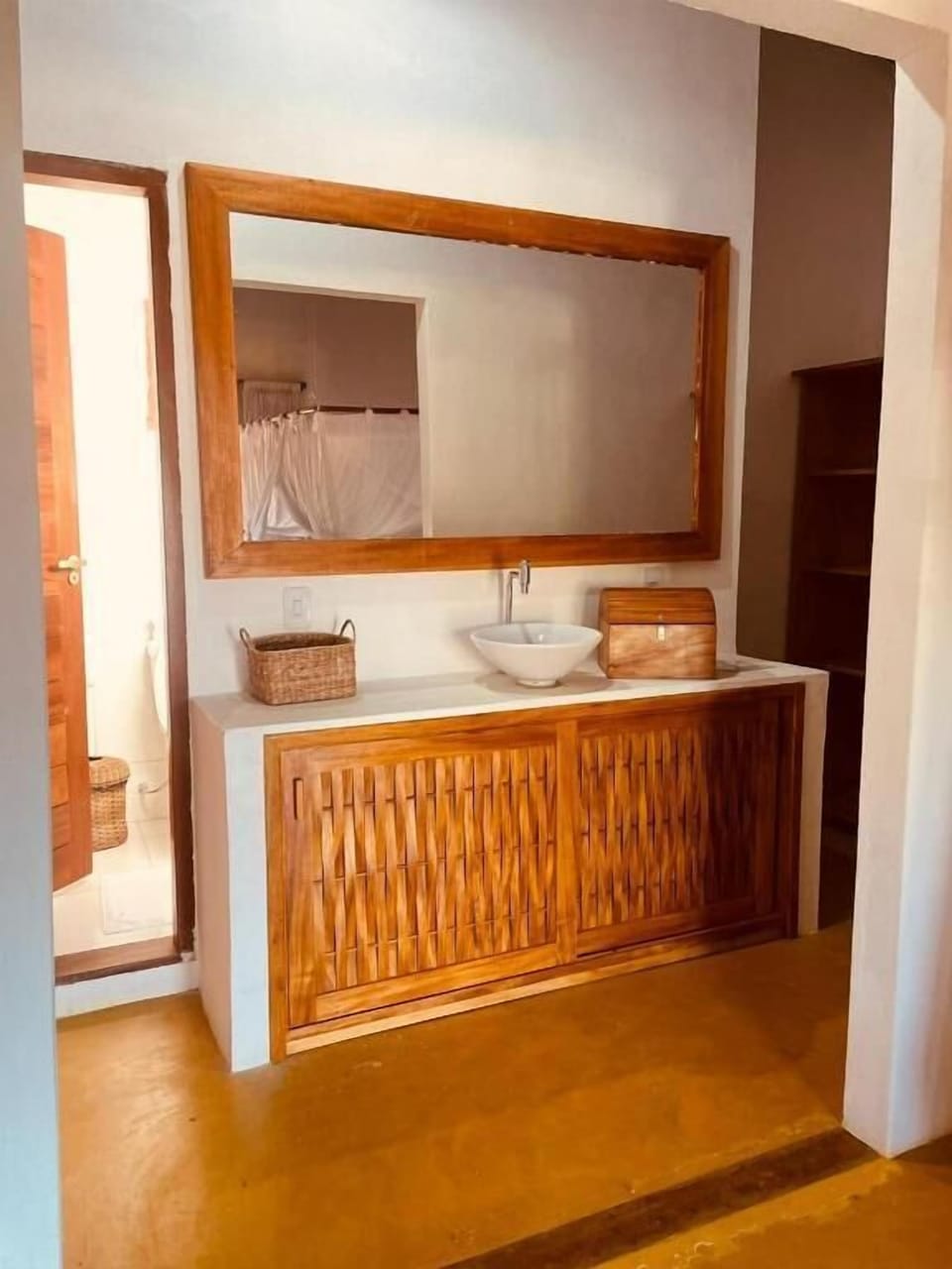 Triple Room, Pool View | Bathroom | Designer toiletries, hair dryer (on request), towels, soap