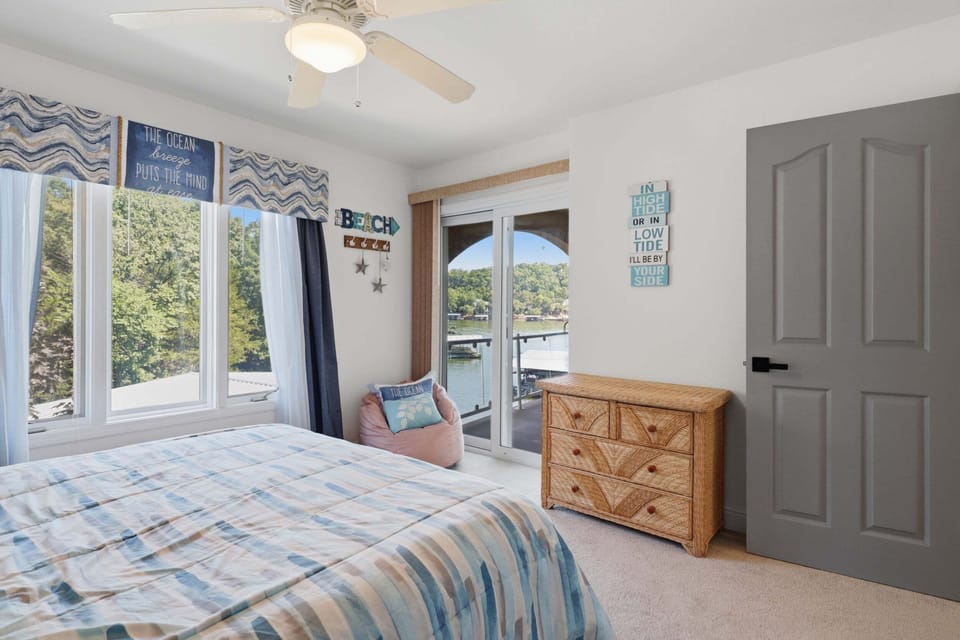 Lakefront Cove Retreat With Private Dock, Slide & Room to Gather House in Lake of the Ozarks
