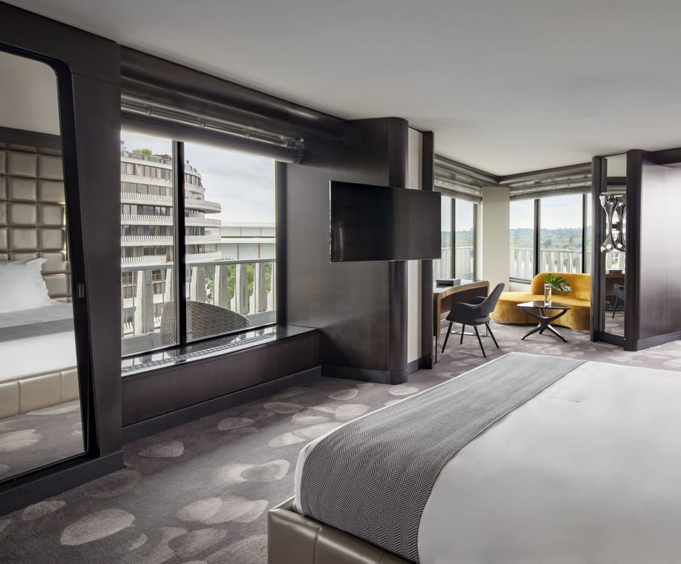 Premium bedding, down comforters, pillowtop beds, minibar